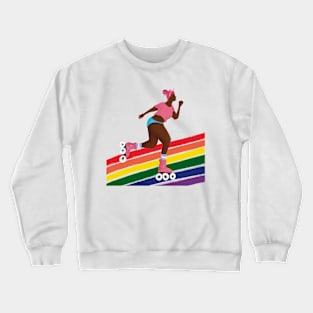 Rainbow skater Crewneck Sweatshirt